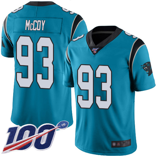 Carolina Panthers Limited Blue Youth Gerald McCoy Alternate Jersey NFL Football #93 100th Season Vapor Untouchable->youth nfl jersey->Youth Jersey